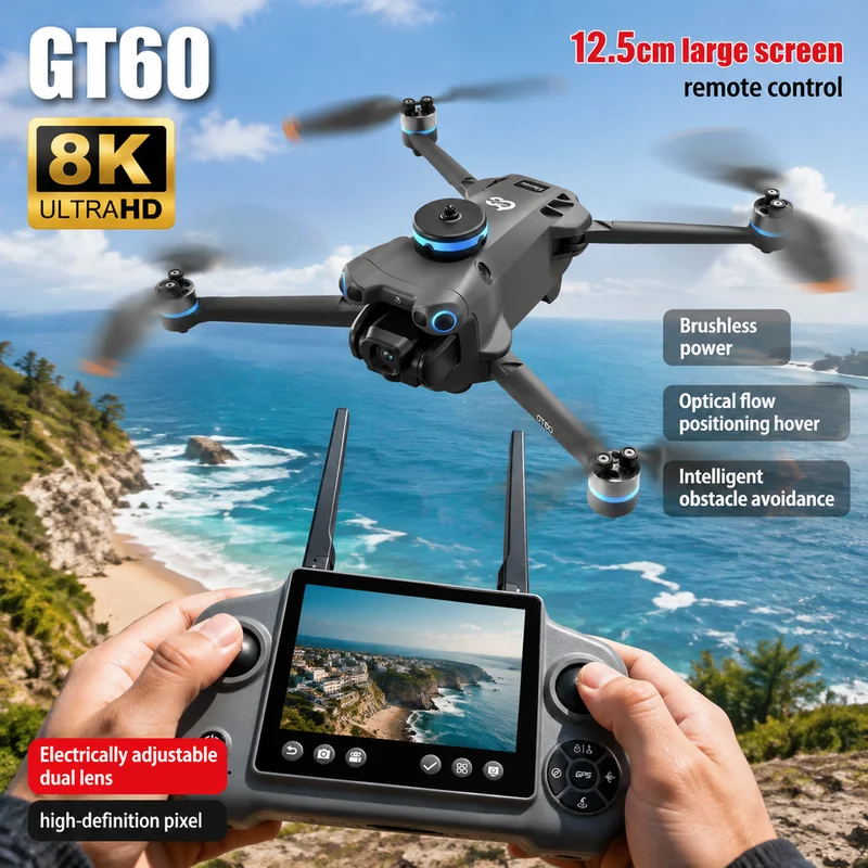 NEW GT60 Mini Drone Dual Camer - Drone Gps Mount recension och pris